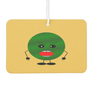 Angry Watermelon by Kenneth Yoncich Car Air Freshener