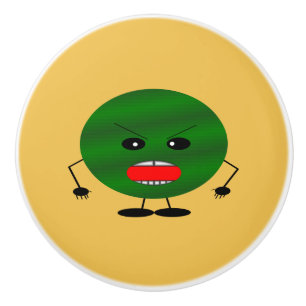 Angry Watermelon by Kenneth Yoncich Ceramic Knob