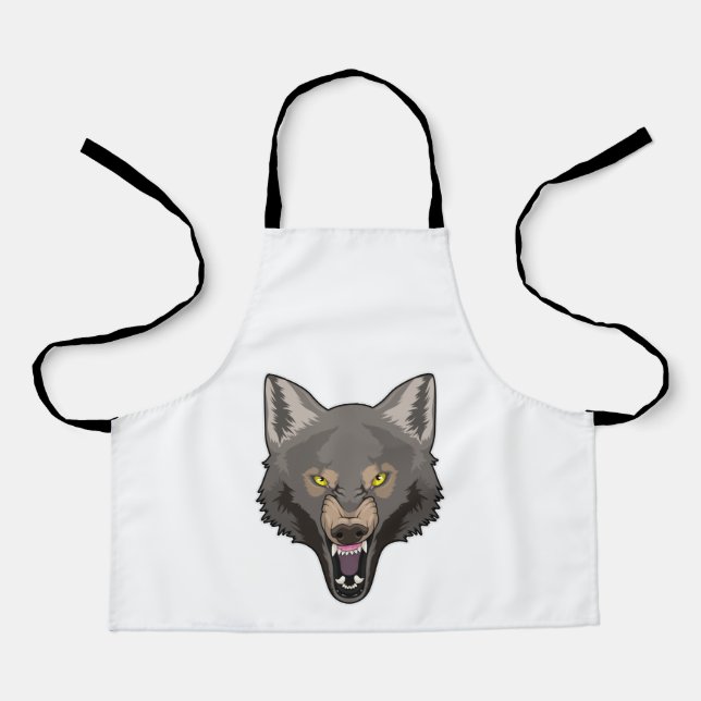 Angry Wolf Apron (Front)