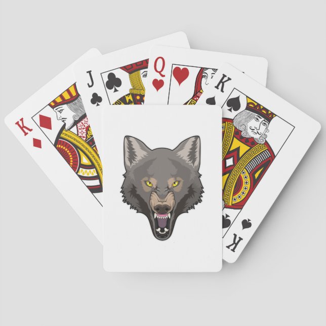 Angry Wolf Playing Cards (Back)