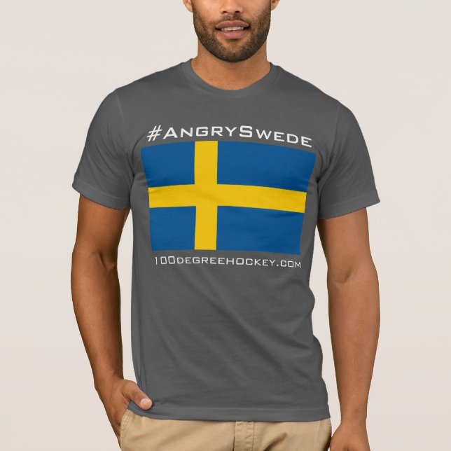 #AngrySwede T-shirt (Dark) (Front)