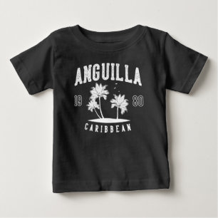 Anguilla Caribbean Palm Tree 1980 Baby T-Shirt