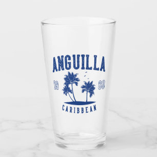 Anguilla Caribbean Palm Tree 1980 Glass
