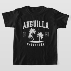Anguilla Caribbean Palm Tree 1980 Kids T-Shirt