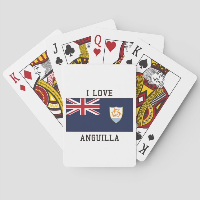 Anguilla Flag Playing Cards (Back)