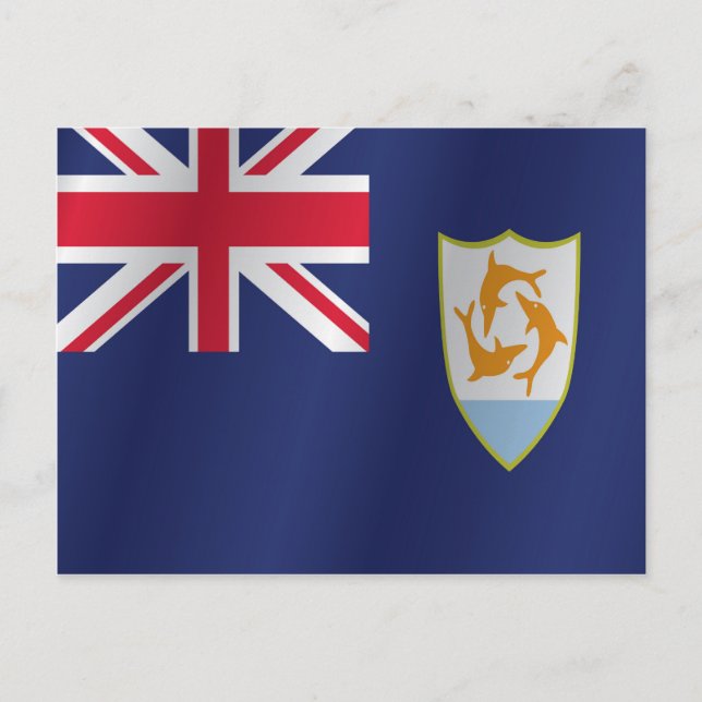 Anguilla flag postcard (Front)