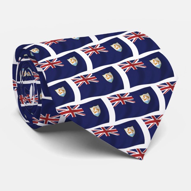 Anguilla Flag Tie (Rolled)
