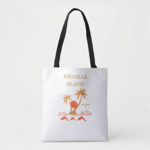 Anguilla Island Luxury Shoulder Beach Tote Bag