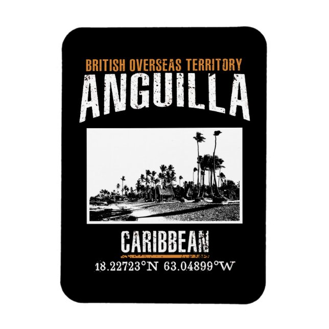 Anguilla Magnet (Vertical)
