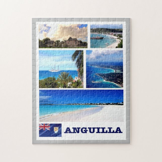 Anguilla - Mosaic - Jigsaw Puzzle (Vertical)