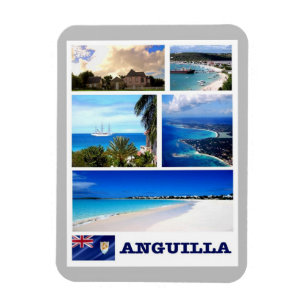 Anguilla - Mosaic - Magnet