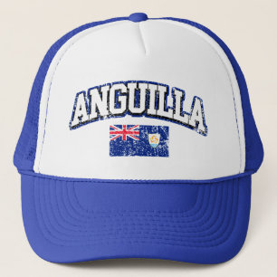 Anguilla Vintage Flag Trucker Hat