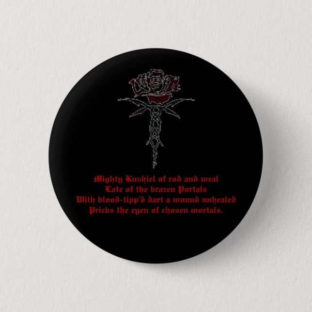 Anguissette 2 Inch Round Button (Front)