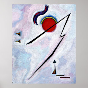 Angular Line, abstract art by Kandinsky, Poster