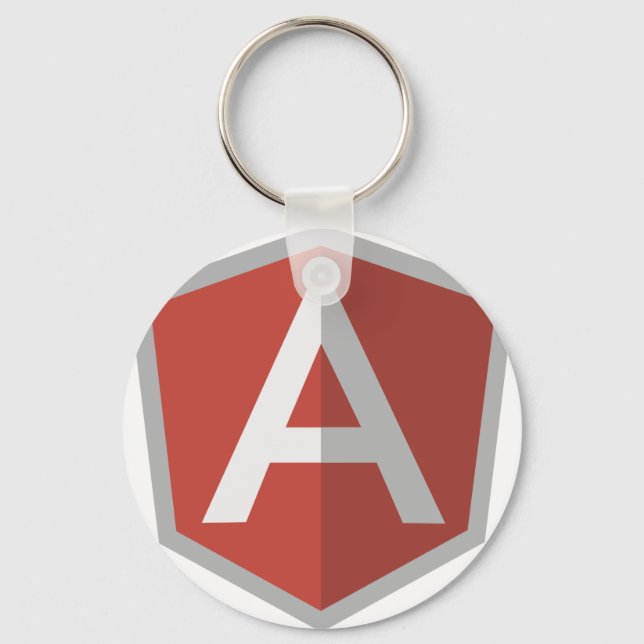 AngularJS Shield Logo Keychain (Front)