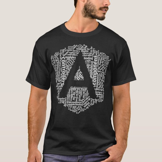 AngularJS  - Wordcloud Edition  T-Shirt (Front)