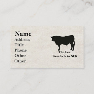Angus Bull Business Cards