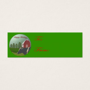 Angus Christmas Tag Card