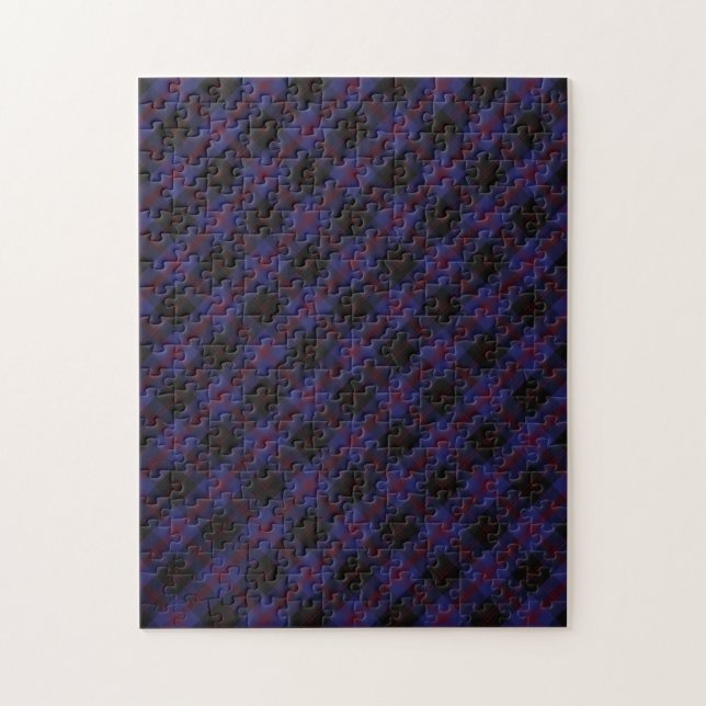 Angus District Clan Tartan Plaid Pattern Jigsaw Puzzle (Vertical)