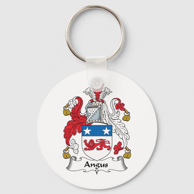 Angus Family Crest Keychain (Front)