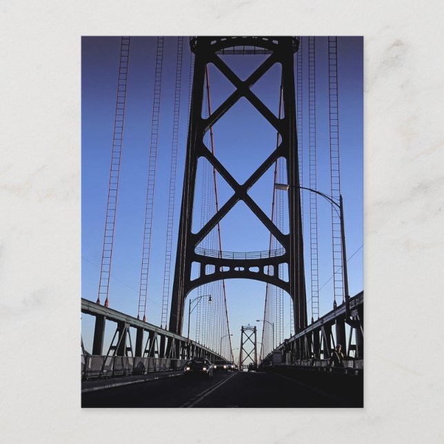 Angus L Macdonald Bridge, Halifax, Nova Postcard (Front)