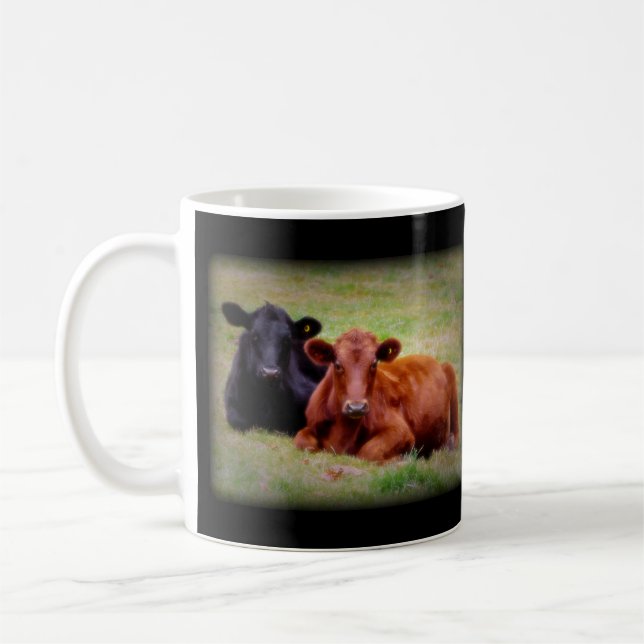 Angus Love - Pair of Cattle Side by Side Coffee Mug (Left)
