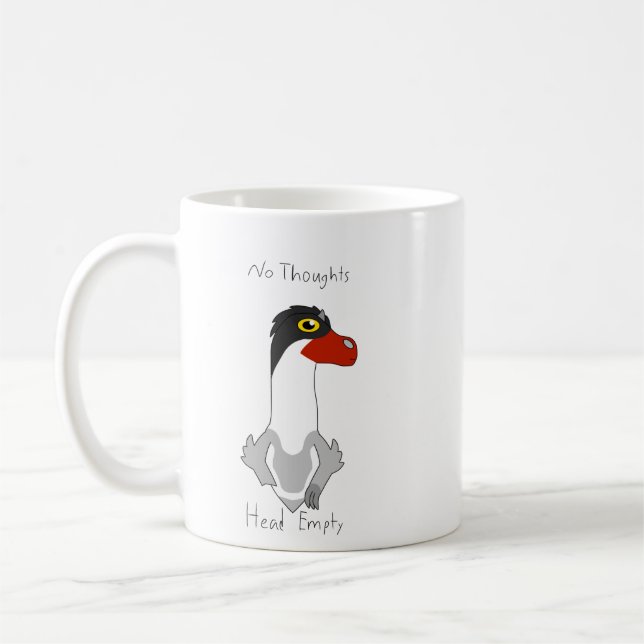 Angus "No Thoughts, Head Empty" Meme Coffee Mug (Left)