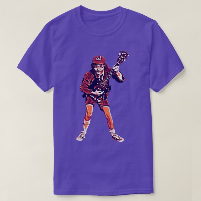 ANGUS YOUNG HIGH VOLTAGE T-Shirt (Design Front)