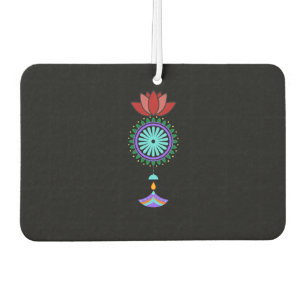 Anhänger spirituell mit Lotusblüte Air Freshener