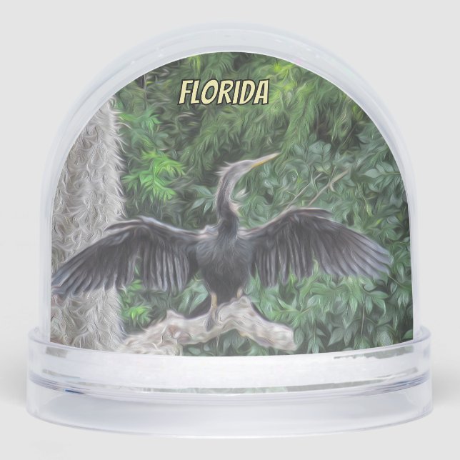 Anhinga in the Sun – Florida Wetlands Oil Painting (Avant)