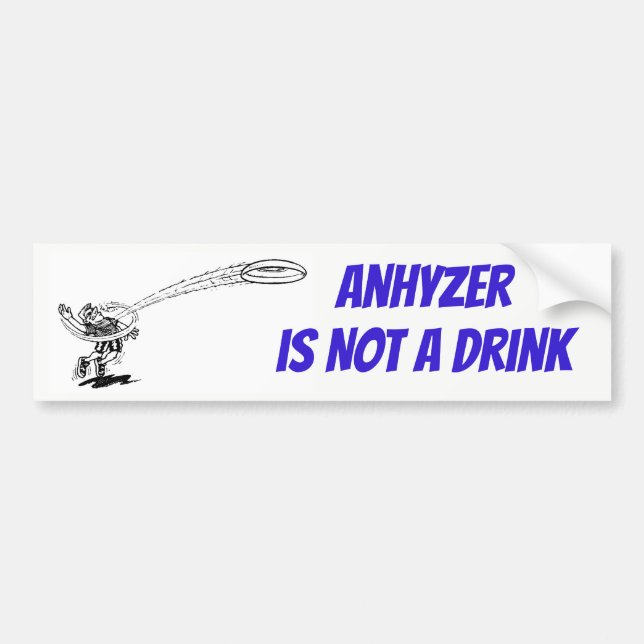 Anhyzer n'est pas un autocollant de boissons (Devant)