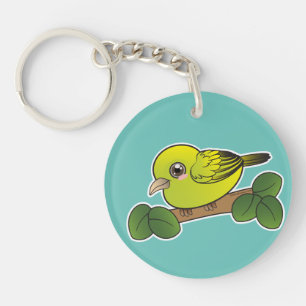 Anianiau Hawaii Forest Bird  Keychain
