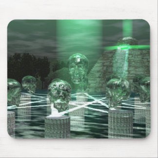 Anicent Mayan Ritual 13 Crystal Skulls Mouse Pad