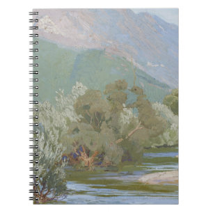 Aniene River Breathtaking Art Nouveau Landscape Notebook