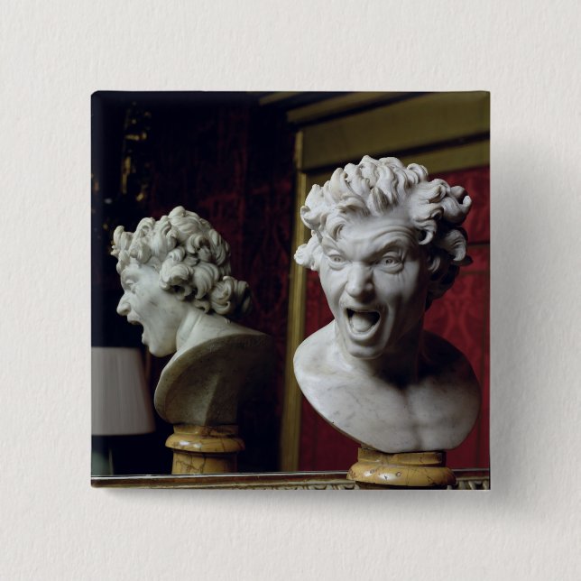 Anima Dannata' 2 Inch Square Button (Front)