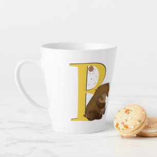 Animal ABC B is for bear latte mug