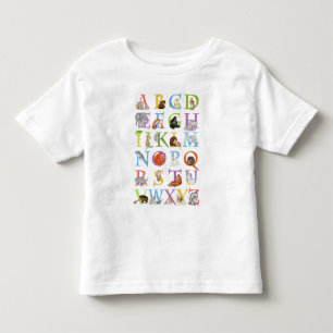 Animal ABC child's T-shirt (blue version)