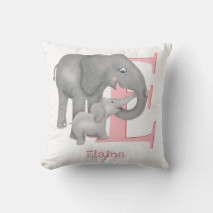 Animal ABC E is for elephant cushion