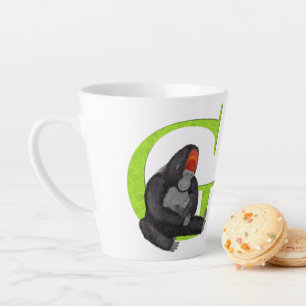 Animal ABC G is for gorilla latte mug