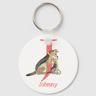 Animal ABC J is for jackal key ring