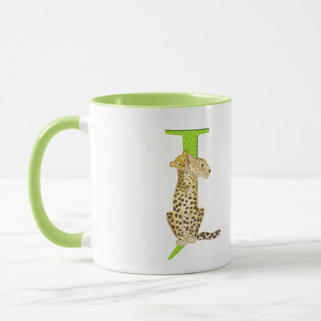 Animal ABC J is for jaguar mug (Left)