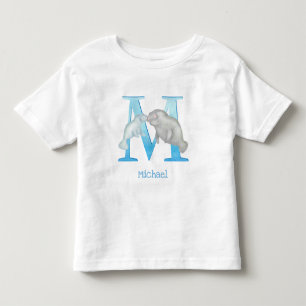 Animal ABC M is for manatee T-shirt