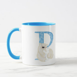 Animal ABC P is for polar bear mug