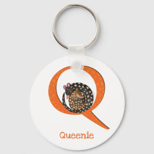 Animal ABC Q is for quoll key ring