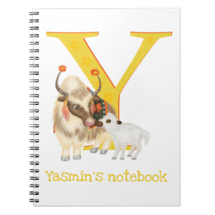 Animal ABC Y is for yak notebook