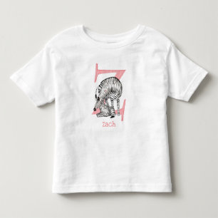 Animal ABC Z is for zebra T-shirt