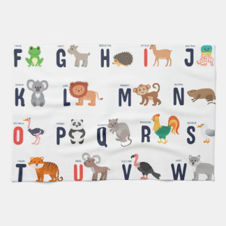 Animal ABCs - Alphabet Kitchen Towel