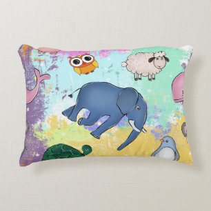 Animal accent pillow