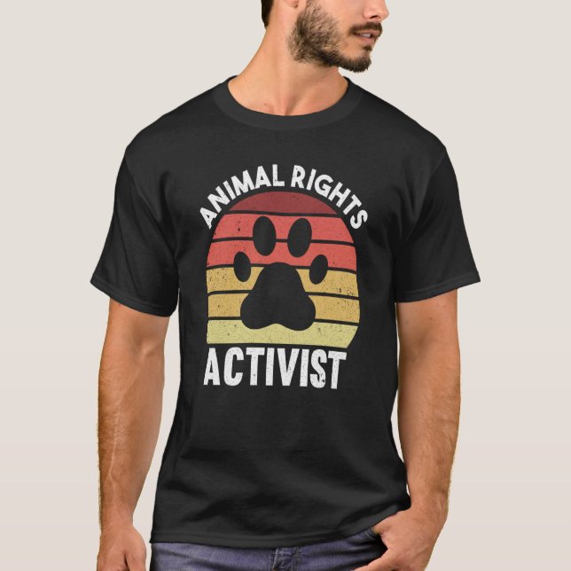 Animal Activist Rescue Animals Conservation Rights T-Shirt (Front)