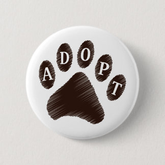 Animal Adoption 2 Inch Round Button